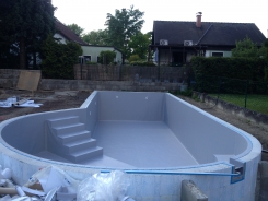 Montaj liner - folie PVC piscina